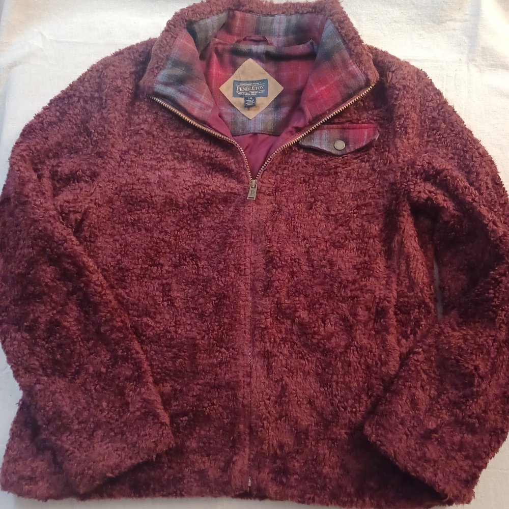 Pendleton Fleece Zip Up Jacket Women's Size Large